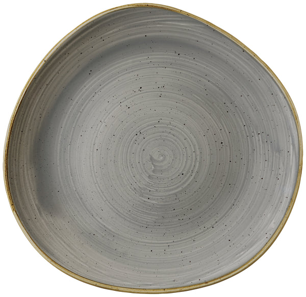 talerz płaski Stonecast Peppercorn organiczny; 28.6 cm (S); szary/brązowy; organiczny; 12 sztuka / opakowanie
