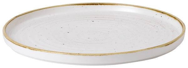 talerz okrągły Stonecast Barley White z podniesioną krawędzią; 27.5x2 cm (ØxW); biały/brązowy; okrągły; 6 sztuka / opakowanie