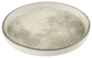 talerz płaski Selene z rantem; 27x2.4 cm (ØxW); szary/biały; okrągły; 6 sztuka / opakowanie