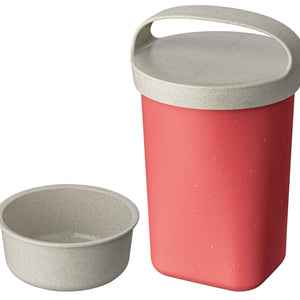 pojemnik do wielokrotnego użytku Snackpot Buddy; 700ml, 10.4x17.5 cm (ØxW); czerwony; okrągły; 6 sztuka / opakowanie