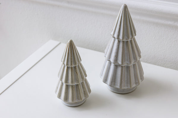 drzewko dekoracyjne Nilas; 8.4x16 cm (ØxW); biel kremowa