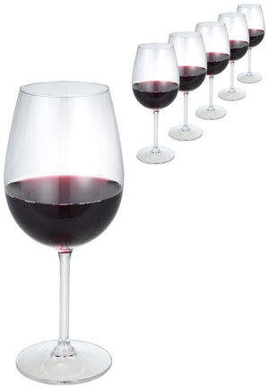 Rotweinglas Bouquet mit Füllstrich; 590ml, 6.9x21.2 cm (ØxW); transparentny; 0.2 l Füllstrich, 6 sztuka / opakowanie
