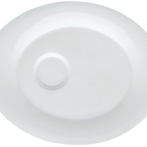 spodek uniwersalny Pallais; 23.5x19 cm (DxS); biały; owalny; 6 sztuka / opakowanie