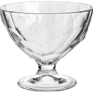 pucharek do lodów Diamond; 360ml, 11.7x9.9 cm (ØxW); transparentny; okrągły; 6 sztuka / opakowanie
