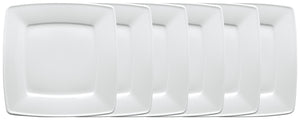 talerz płaski Melbourne; 17x17 cm (DxS); biały; kwadrat; 6 sztuka / opakowanie