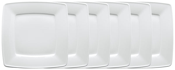 talerz płaski Melbourne; 17x17 cm (DxS); biały; kwadrat; 6 sztuka / opakowanie