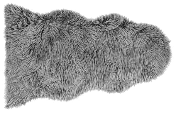 futro dekoracyjne Bergen; 115x70 cm (DxS); szary