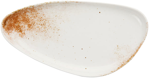 półmisek Purior; 30.5x16x2.6 cm (DxSxW); biały/brązowy; 6 sztuka / opakowanie