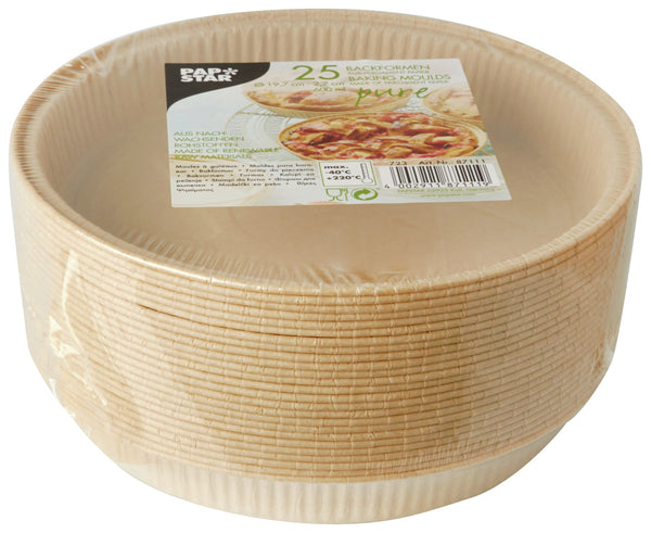 forma do pieczenia Pure okrągły; 600ml, 19.7x2.7 cm (ØxW); brązowy; okrągły; 150 sztuka / opakowanie