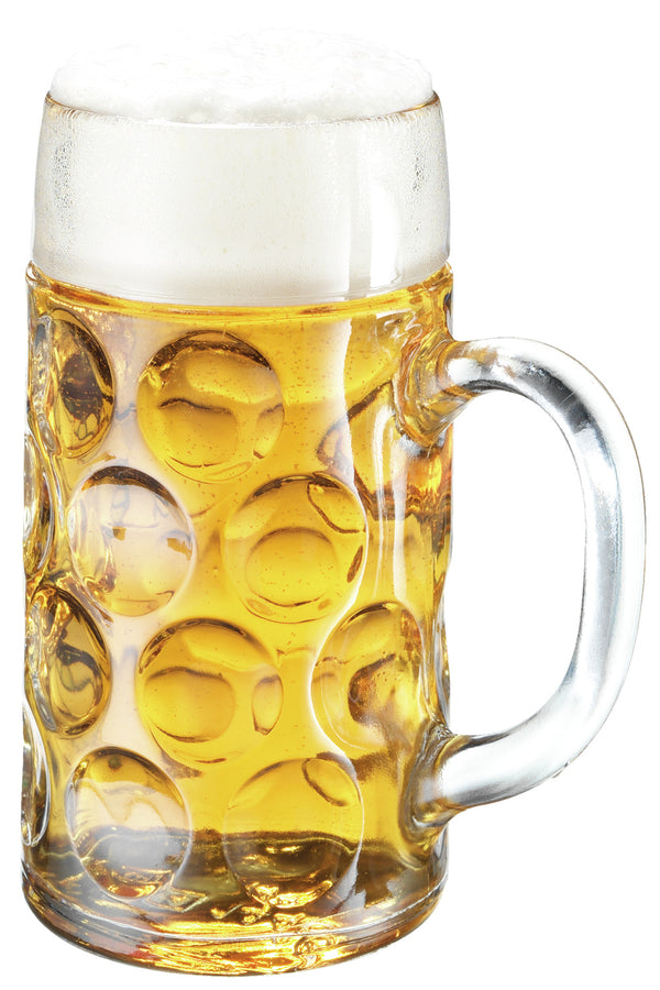kufel do piwa; 1300ml, 10x20 cm (ØxW); transparentny; 1 l Füllstrich, 6 sztuka / opakowanie