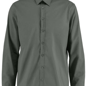 Hemd Langarm Porter Regular Fit; Kleidergröße 43/44; ciemny szary
