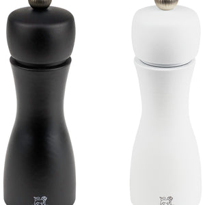 Salz- und Pfeffermühlen-Set Tahiti; 15 cm (W); biały/czarny