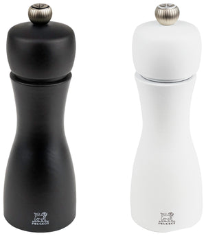 Salz- und Pfeffermühlen-Set Tahiti; 15 cm (W); biały/czarny