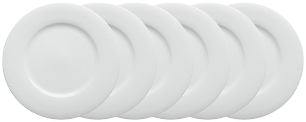 talerz płaski Pallais; 22 cm (Ø); biały; okrągły; 6 sztuka / opakowanie