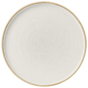 talerz okrągły Stonecast Barley White z podniesioną krawędzią; 26x2 cm (ØxW); biały/brązowy; okrągły; 6 sztuka / opakowanie