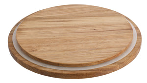 pokrywa z drewna  do szklanych słojów Nammi; 21x5 cm (ØxW); naturalny