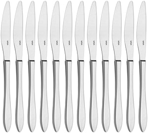 nóż stołowy Salerno; 22.5 cm (D); srebro, Griff srebro; 12 sztuka / opakowanie
