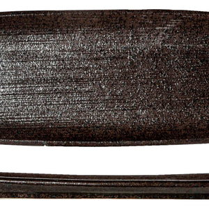 półmisek Black yoru prostokątny; 51x13x3.5 cm (DxSxW); czarny/niebieski; 2 sztuka / opakowanie