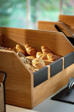 pojemnik na chleb Esino; 45x45x22.2 cm (DxSxW); brązowy; kwadrat