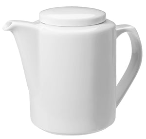 dzbanek do kawy Base z pokrywką; 650ml, 10x16 cm (ØxW); biały; okrągły; 4 sztuka / opakowanie