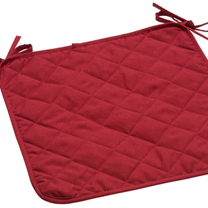 poduszka na krzesło Florida; 39x39x0.5 cm (SxDxW); burgund; kwadrat; 4 sztuka / opakowanie