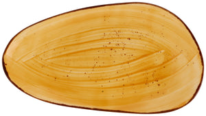 półmisek Nebro organiczny; 17x10x3 cm (DxSxW); żółty; 6 sztuka / opakowanie