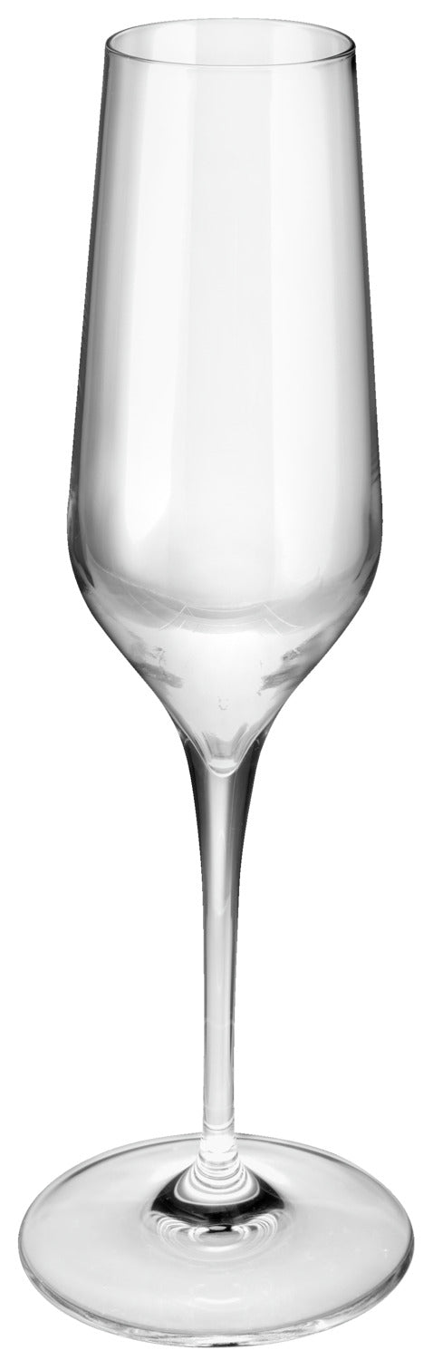 kieliszek do szampana Electra ze znacznikiem pojemności; 230ml, 6.2x4.7x23.5 cm (ØxØxW); transparentny; 0.1 l Füllstrich, 6 sztuka / opakowanie