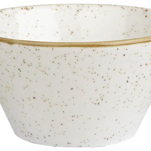 Saucen Schale Stonecast Barley White; 90ml, 8x4 cm (ØxW); biały/brązowy; okrągły; 12 sztuka / opakowanie