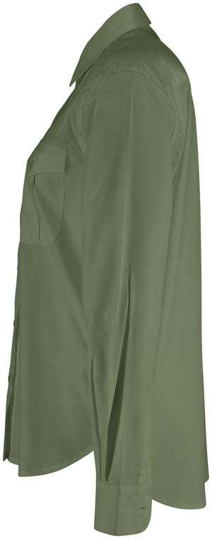 Bluse Langarm Marlon Regular Fit; Kleidergröße 38; oliwka