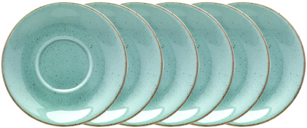 spodek do filiżanki do kawy Sidina; 16 cm (Ø); turkusowy; okrągły; 6 sztuka / opakowanie