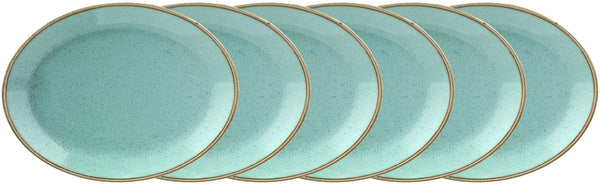 półmisek Sidina owalny; 31x23.5x3.1 cm (DxSxW); turkusowy; owalny; 6 sztuka / opakowanie