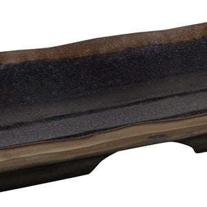 taca Marone; 19.5x9.5x2 cm (DxSxW); czarny; prostokątny