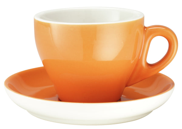 filiżanka do kawy Joy; 230ml, 9x7 cm (ØxW); pomarańczowy; okrągły; 6 sztuka / opakowanie