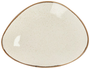 talerz płaski Sidina organiczny; 27.5x21 cm (DxS); beżowy; organiczny; 6 sztuka / opakowanie
