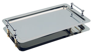 taca do serwowania GN Dolce prostokątna; 53x32.5x6.5 cm (DxSxW); srebro; prostokątny