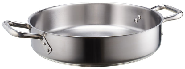 garnek do mięs Cook; 6800ml, 34x7.5 cm (ØxW); srebro; okrągły