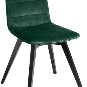 krzesło Milaria aksamit opak. 2 sztuk; 60x51x88.5 cm (SxGxW); siedzisko jodła zielona, stelaż czarny; 2 zestaw(y) / opakowanie