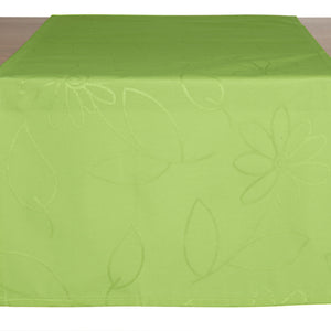bieżnik Floralie; 40x130 cm (SxD); cytryna; prostokątny