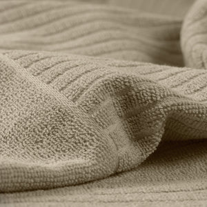 Muster Duschtuch Alassio mit Einwebung Logo Tagline; 70x140 cm (SxD); beżowy