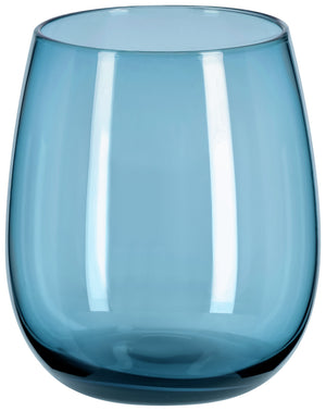 Trinkglas Bea; 375ml, 7x9.4 cm (ØxW); niebieski; 6 sztuka / opakowanie