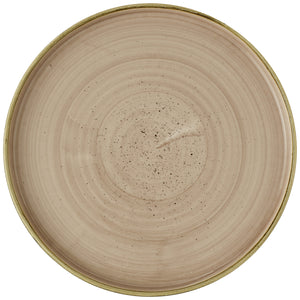 Teller flach Stonecast Truffle mit erhöhtem Rand; 21 cm (Ø); jasny brązowy/brązowy; okrągły; 6 sztuka / opakowanie