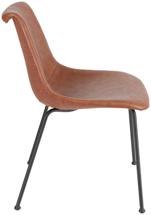 Stuhl Velaro Sitzfläche Kunstleder; 49x62x81 cm (SxGxW); siedzisko rdzawy brąz