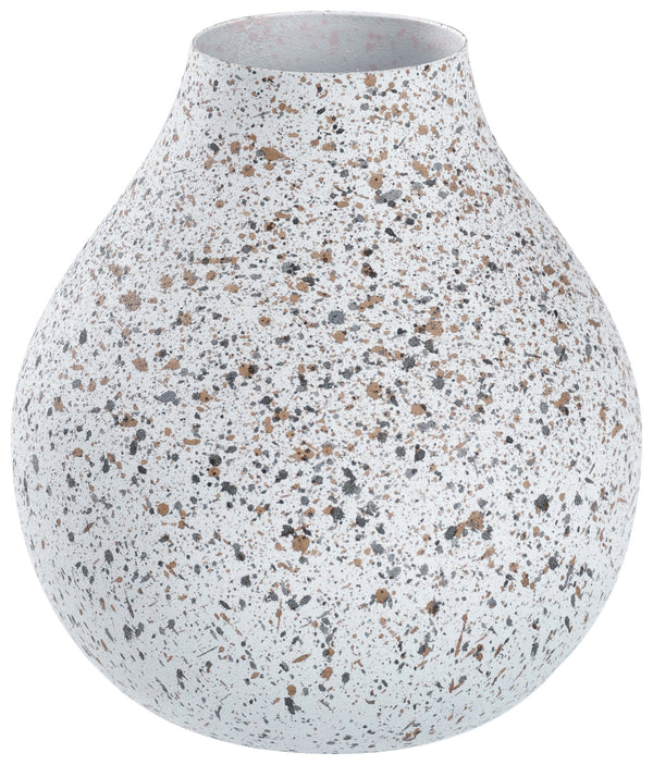Vase Adah; 12x14.5 cm (ØxW); biały/szary/brązowy/antracyt