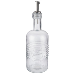 butelka do octu i oliwy, 350 ml; 350ml, 7x22 cm (ØxW); stal nierdzewna/transparentny