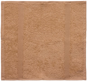 mały ręcznik Valencia gładki; 30x30 cm (SxD); tytoń; 5 sztuka / opakowanie