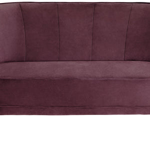 sofa 2-osobowa Garbo; 150x75x84 cm (SxGxW); siedzisko fioletowy, stelaż czarny