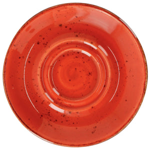 Kombi-Untertasse Nebro; 15x2 cm (ØxW); czerwony; 6 sztuka / opakowanie