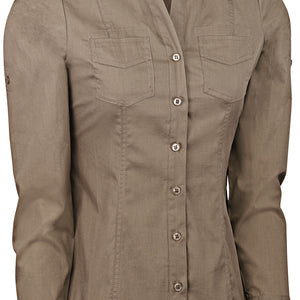 bluzka damska Kate długi rękaw; Kleidergröße 46; taupe