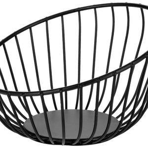 Obst- und Brotkorb Ciconia; 16x10 cm (ØxW); czarny; okrągły