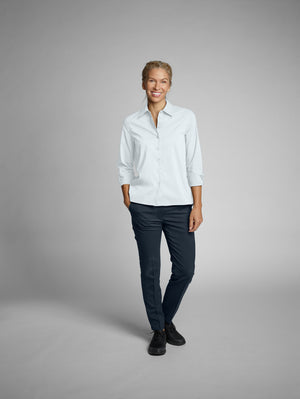 Bluse Langarm Olivia Comfort Fit; Kleidergröße 48; biały